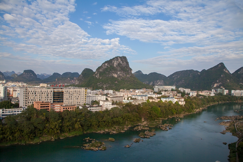 校园图说美丽的河池学院